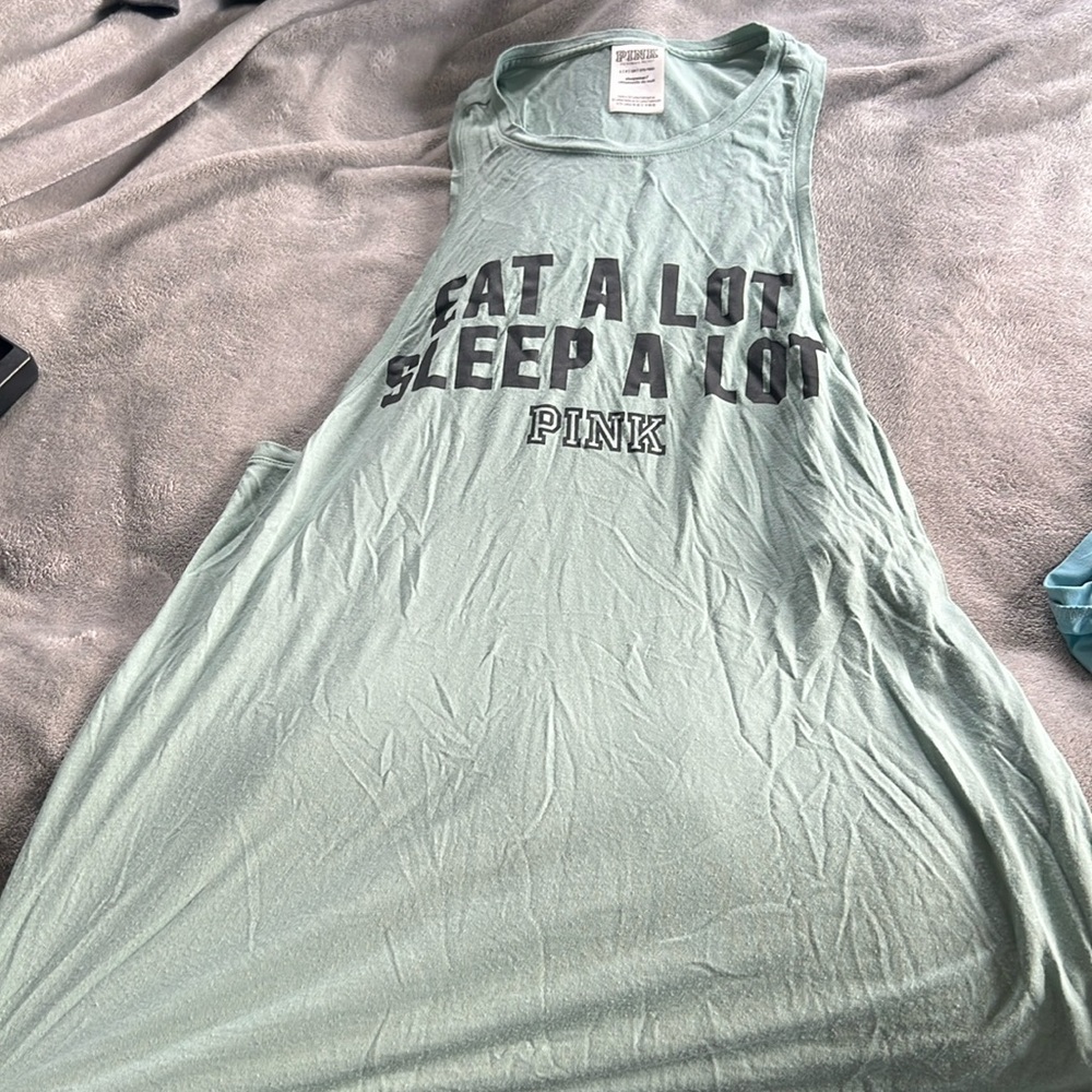 Pink Victoria Secret sleep tank top